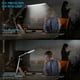 thumbnail image 5 of Lámpara de escritorio LED FlkwoH, lámpara de mesa plegable de 14 W con abrazadera, 10 niveles de brillo x 3 modos de color, lámpara de mesa ajustable, protección para los ojos, adaptador CE de 5 V/2, 5 of 6