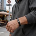 thumbnail image 6 of ARVOV Hematite Bracelet for Men, Natural Stone Beads, Stretch Fit, Black Beaded Bracelet, Men's Jewelry with Masculine Energy-Inspired Style for Daily Wear, Layering and Thoughtful Gifts, 6 of 7