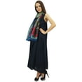 thumbnail image 5 of Bimba Women's Designer Navy Blue Dress With Floral Printed Scarf Summer Wear - 20, 5 of 5