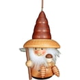 thumbnail image 2 of Alexander Taron Christian Ulbricht Ornament - Woodsman In Natural Wood Finish, 2 of 2