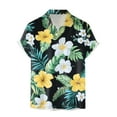 thumbnail image 4 of Mens Hawaiian Shirt Short Sleeve Button Down Shirts Tropical Floral Summer Beach Shirts,S-3XL, 4 of 7