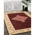 thumbnail image 2 of Ahgly Company Indoor Square Abstract Saffron Red Abstract Area Rugs, 3' Square, 2 of 6