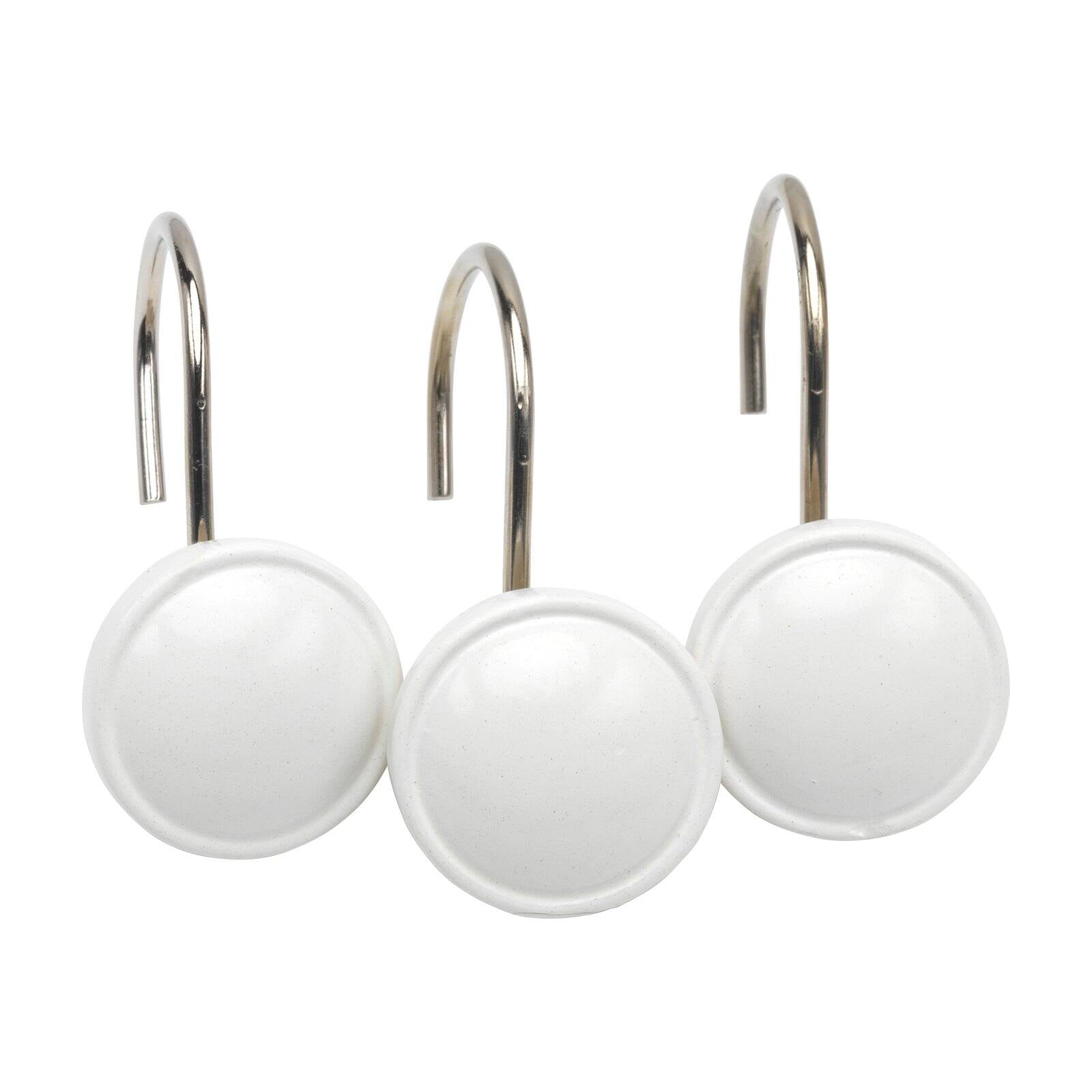 Carnation Home Fashions Color Rounds Shower Curtain Hooks