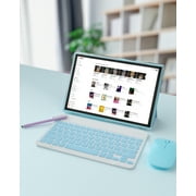 Tablet 2 in 1 Tablet with Keyboard Including Case Mouse Stylus, 10 inch Tablet Android 14 Tablets PC, 10.1 HD Tab 6000mah Battery 32GB+1024GB Expandable Tableta Computer