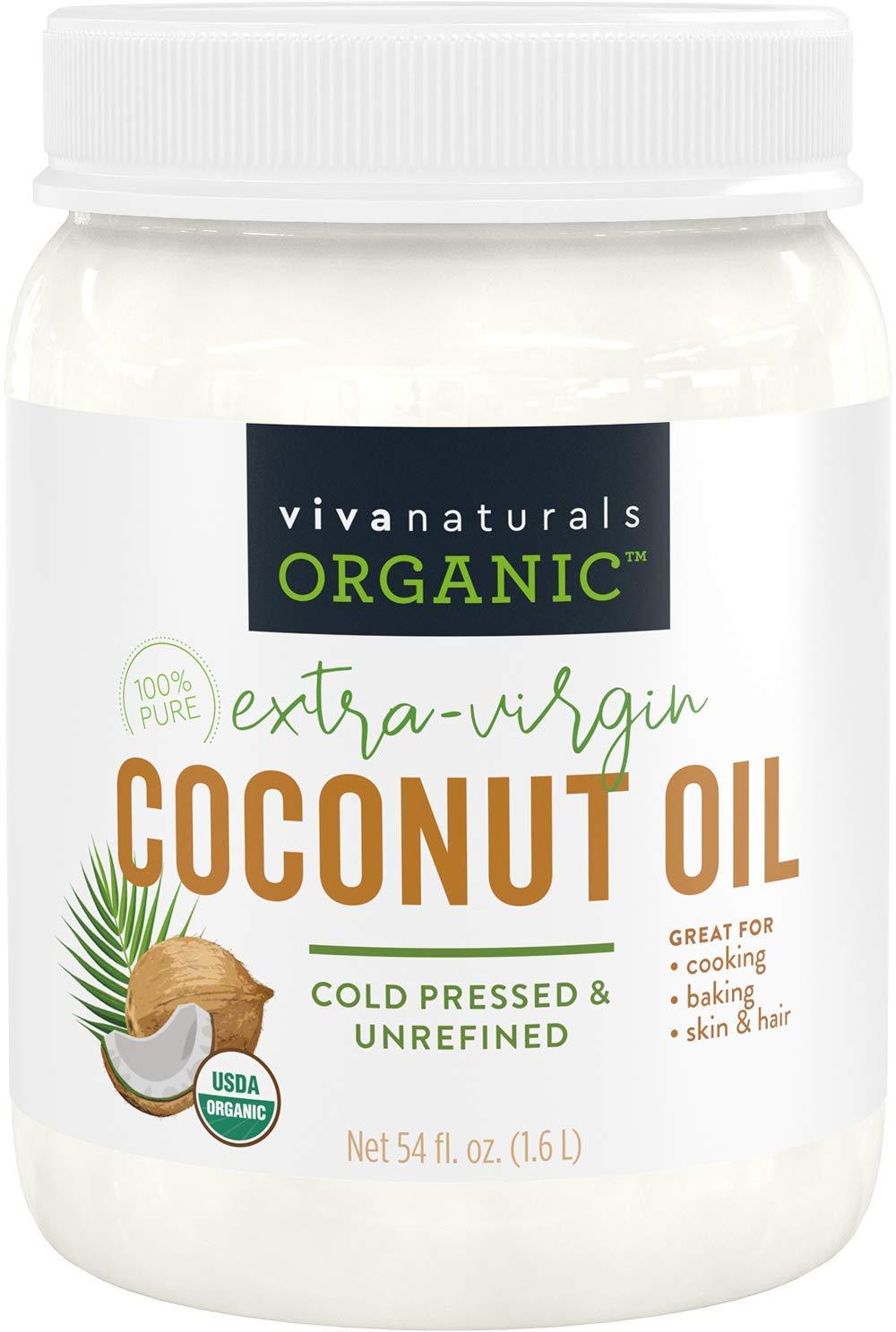 Viva Naturals Organic Extra Virgin Coconut Oil Oz Non Gmo Cold Pressed New Walmart Com