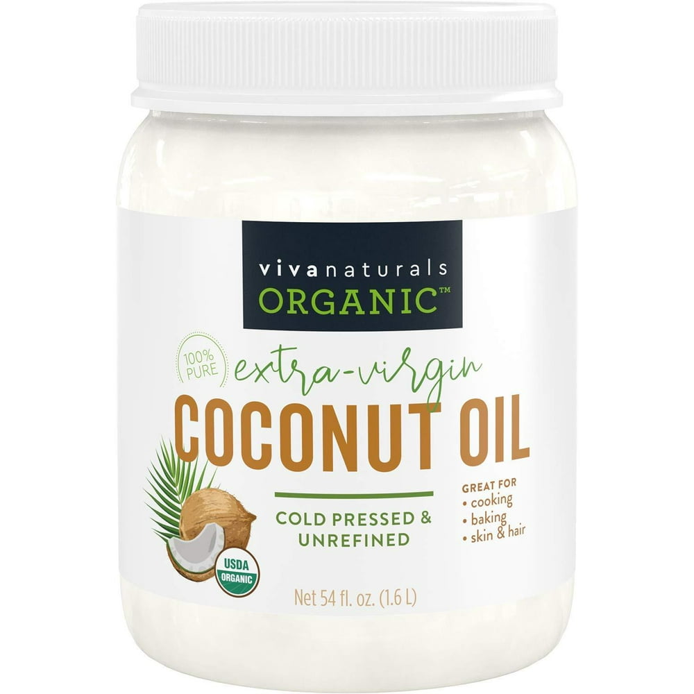 Viva Naturals Organic Extra Virgin Coconut Oil (54 Oz) NonGmo Cold