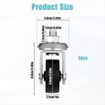 thumbnail image 2 of 2 Ruedas para de Piso de 4 Toneladas, Ruedas de Hierro Fundido para Gatos de Carreras con Vástago de 16 mm, Piezas para Gatos de Piso., 2 of 5