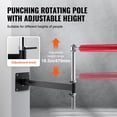 thumbnail image 3 of KFFKFF Wall-Mounted Rotating Boxing Bar, Modifiable Punching Rotating Bar, Boxing Quickness Coach with Mitts, Crimson Reaction Boxing Bar, Boxing Workout Gear for Kickboxing, MMA, 3 of 9