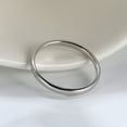 thumbnail image 4 of Envy 2mm Thin Plain Wedding Band for Men or Women Sterling Silver Ginger Lyne Collection, 4 of 6