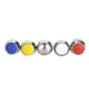 thumbnail image 2 of Metal 5 Uds Interruptor De Botón De Metal 1NO 12mm 2A/36VDC Con 5 Uds Tuercas Rojo, Amarillo, Azul, , Metálico, 2 of 7