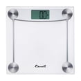 thumbnail image 1 of Escali Clear Glass Bathroom Scale, Chrome Metal, 11.8 X 11.8 X 1 in, 3.4 Pound, 1 of 6