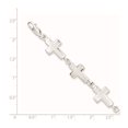 thumbnail image 5 of 925 Sterling Silver Crosses Bracelet, 5 of 5