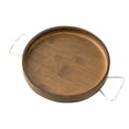 thumbnail image 1 of Sofá de madera Clip lateral Mesas Organizador Portátil Ahorro de espacio Plegable Simple a Circular Zulema bandeja de servir, 1 of 4