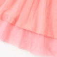 thumbnail image 5 of WRKEKC Girls Floral Dress Short Sleeve Round Neck Striped Tulle Soft Breathable Comfortable Cotton Fabric Daily 2-8 Years, 5 of 9