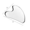 thumbnail image 2 of Herramientas faciales Gua Sha BTYMS de acero inoxidable en forma de corazón, 2 of 7