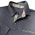 thumbnail image 7 of Men's Casual Long Sleeve Shirts Button Classic Collared Shirt Work Dressy Stylish Golf Shirt with Pocket, 7 of 7