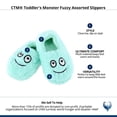 thumbnail image 5 of CTM Toddler's Monster Fuzzy Assorted Slippers, 5 of 5