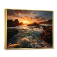 thumbnail image 2 of Designart "A Mesmerizing Golden Sands wall art I" Landscapes Floater Framed Canvas Art Print, 2 of 7