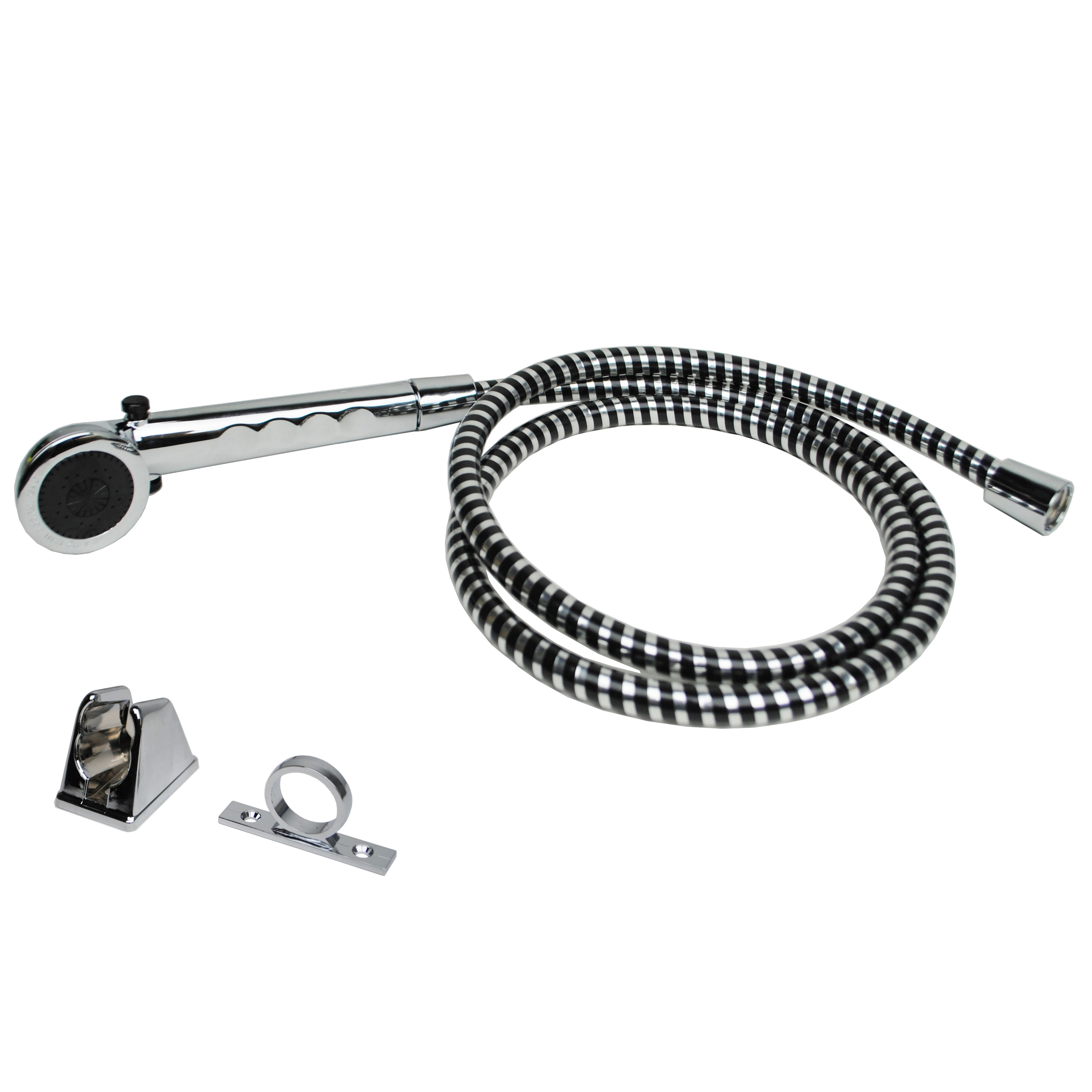 Builders Shoppe 3220CP/4120CP RV/Motorhome Non-Metallic Shower Faucet Valve Diverter with Matching Hand Held Shower Set Chrome Finish