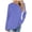 Light Blue, variant on 2024 Long Sleeve Shirts for Women Trendy Casual Solid Color Drop Shoulder Raglan Sleeve Tops Round Neck Loose Shirt with Poket Orange