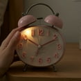 thumbnail image 3 of Unique Bargains Egg Shape Loud Dual Bell Alarm Clock Purple 4.5"L x 3.1"W x 5.8"H, 3 of 6
