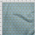 thumbnail image 4 of oneOone Cotton Jersey Turquoise Blue Fabric African Craft Projects Decor Fabric Printed By The Yard 58 Inch Wide, 4 of 4