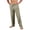 Green, variant on Boyscolos Mens Summer Beach Pants Elastic Waist Drawstring Casual Linen Pants Lightweight Loose Fit Fashion Yoga Trousers Gray M