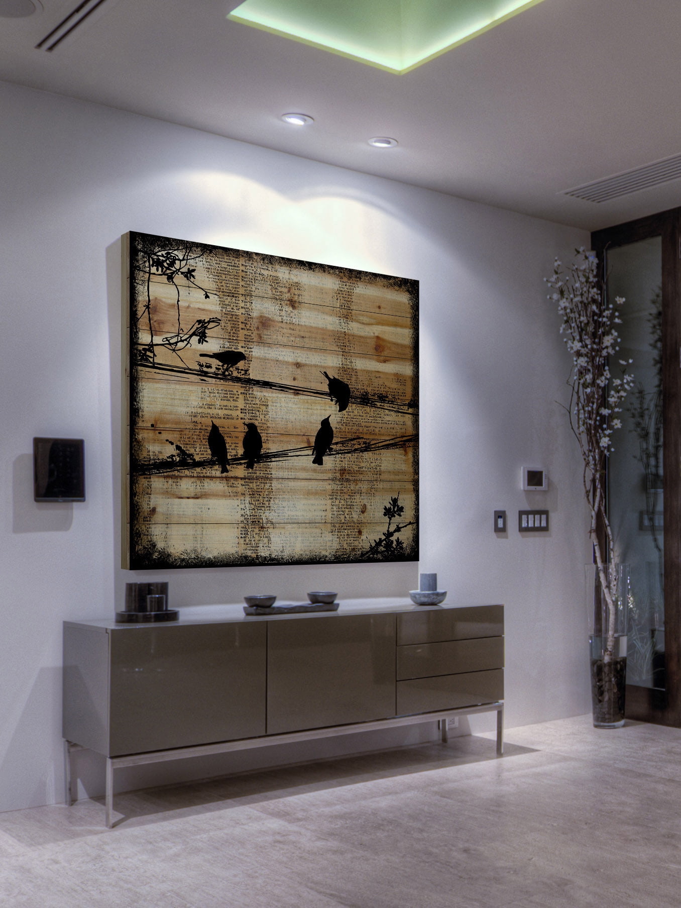 "Word Keepers" Painting Print on Natural Pine Wood
