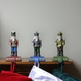 thumbnail image 3 of Glittered Nutcracker Stocking Holders - 7.75" - Blue, Red and Green - Set of 3, 3 of 3