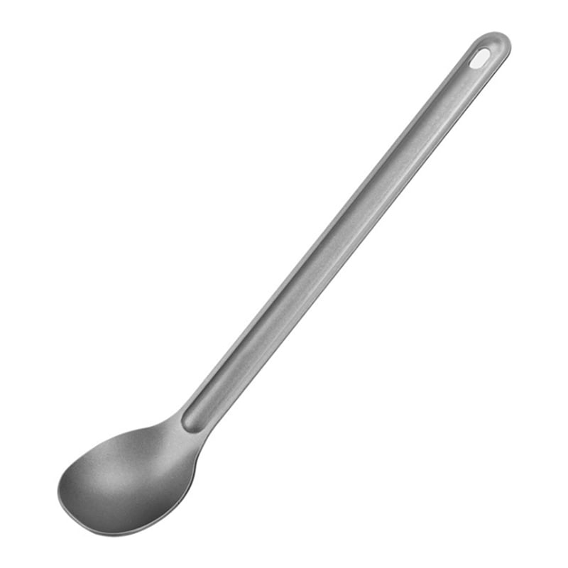 Titanium Long Handled Spoon Outdoor Camping Portable Tableware T5L7 