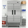 thumbnail image 5 of KoolMore 39 in. Commercial Stainless Steel 2-Door Reach-In Freezer, 35 cu. ft., 5 of 17