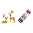 thumbnail image 1 of Figuras De Ciervo De Resina Y Camino De Mesa Navideño Para Sala De Estar, Decoración Navideña, Colección De Invierno De Temporada, Gabinete De Granja, Encimera, 1 of 8