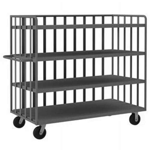 Durham OPT-6030-4-6PH-95 58 in. Open Portable Truck, Gray - 3000 lbs