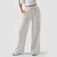 thumbnail image 5 of MLDRA Women's Wide-Leg Sports Pants Yoga Sweatpants High-Waisted Loose Jogging Pants with Drawstring & Side Pockets, Soft & Comfortable for Autumn Winter, 5 of 6