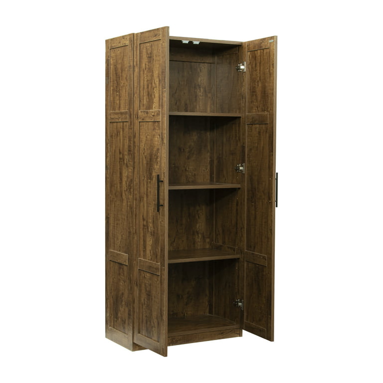 70 Tall Wooden Storage Cabinet With 2