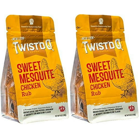 Twist'd Q - Sweet KEF28 Mesquite Chicken Rub - American Royal - 2 Pack