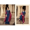 thumbnail image 4 of Stitched Indian Designer Salwar Kameez Dresses Pakistani Trouser Pant Outfits ( Blue, L - 42 ), 4 of 5