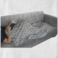 thumbnail image 6 of Ethnic Soft Flannel Fleece Throw Blanket, Native Traditional Art with Mexican Cultural Origins Geometric Borders Triangles, Cozy Plush for Indoor and Outdoor Use, 50" x 60", Multicolor, by Ambesonne, 6 of 6