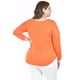 thumbnail image 3 of Blusa LOVE Roman Fashion /Tallas Extras, 278 (Naranja) naranja 38, 3 of 6