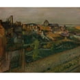 thumbnail image 2 of Edgar Degas 17x15 Gold Ornate Wood Frame and Double Matted Museum Art Print Titled - View of Saint-Valery-Sur-Somme (1896-98), 2 of 4