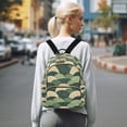 thumbnail image 7 of FORMRS Mini Backpack Purse for Women Travel Daypack Casual Shoulder Bag, Green Abstract Shapes, 7 of 7