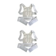 thumbnail image 4 of Vogacara corrector de postura profesional buena elasticidad hombro brace soporte de espalda baja ajustador enderezador mujer blanco / m Blanco/M 2piezas Vogacara CBP442105, 4 of 6