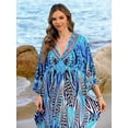 thumbnail image 4 of Caftan dresses for Women Stylish Kaftan Plus Size Beach Cover up Soft Loungewear, 4 of 7