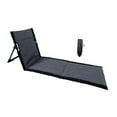 thumbnail image 2 of Silla de piso con respaldo, colchoneta de playa, asientos de playa para patio, picnic, conciertos Gris 39cmx40cmx78cm, 2 of 8