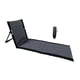 thumbnail image 1 of Silla de piso con respaldo Silla de camping con bolsa de transporte Silla de playa portátil fácil de transportar Tumbona de playa para senderismo Gris 39cmx40cmx78cm, 1 of 8