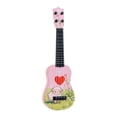 thumbnail image 1 of Ukelele de juguete para niños, guitarra de 4 cuerdas, regalo para principiantes. Rosa, 1 of 9