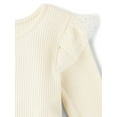 thumbnail image 4 of The Children's Place Toddler Girls Long Sleeve Ribbed Tutu Dress, Sizes 12M-5T, 4 of 6