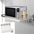 thumbnail image 2 of Microwave Oven Rack Wall Mount Oven Bracket Stainless Steel Cooker Holder Shelf, 2 of 10