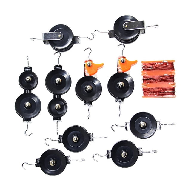 BELOVING Physics Pulley Block Labs Physics Experiment Set Demonstration Pulleys Block 11 Pieces Set
