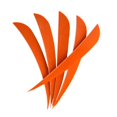 thumbnail image 4 of 12 Pcs Shovels, 3 Inch, Turkey Feathers Replacement Fletching For Men Orange, 4 of 8